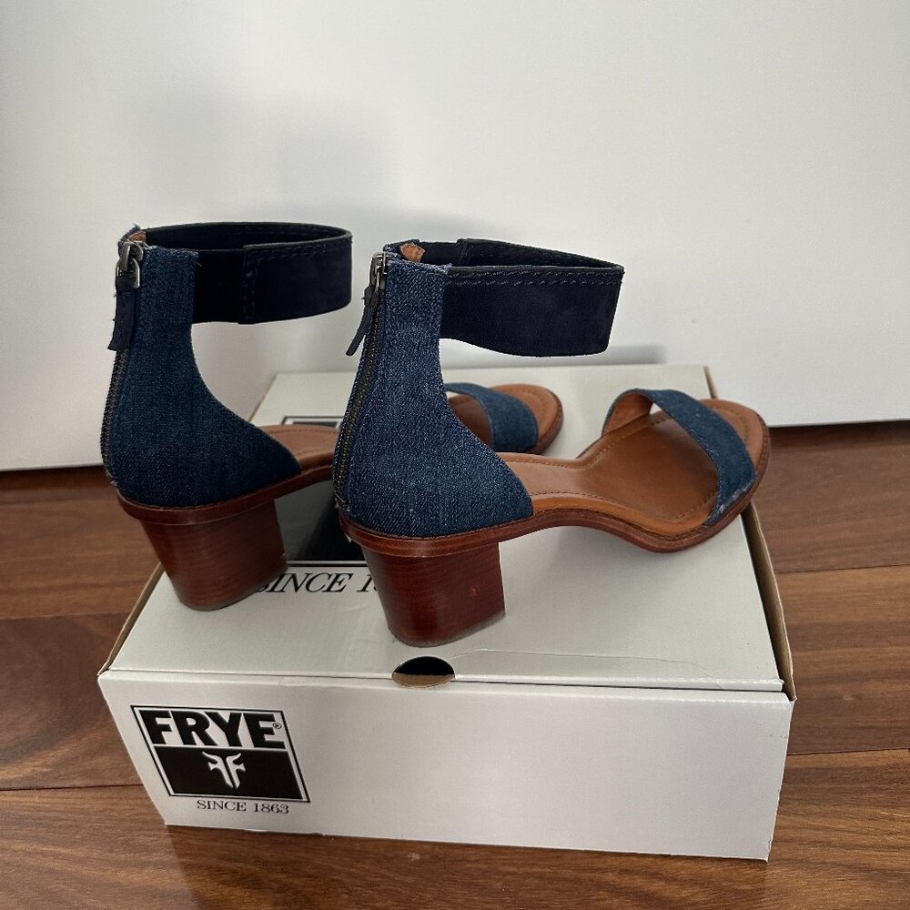 Frye Denim Heels - Size 8 - Picture 4 of 5